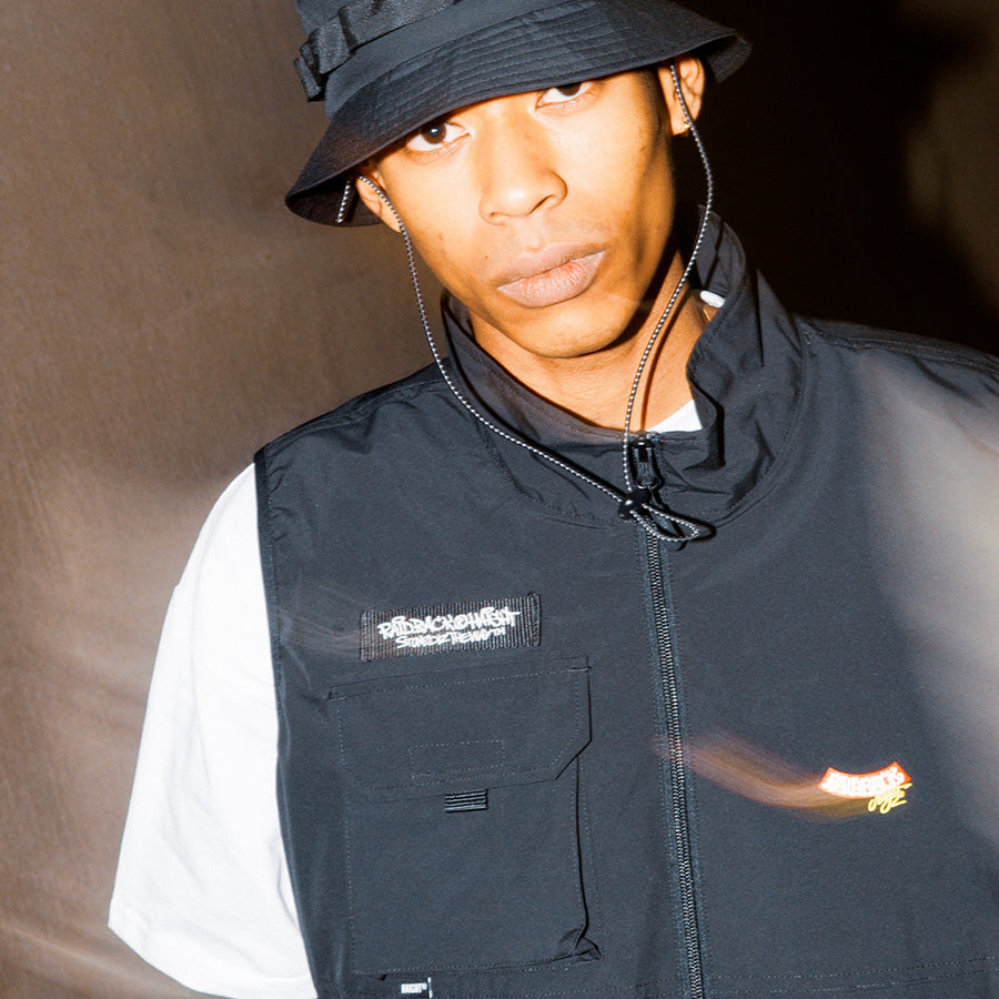 HAIGHT RAIDBACK FAN VEST ブラック ストリートスタイル
