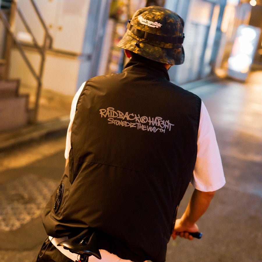 HAIGHT RAIDBACK FAN VEST ブラック アウトドアスタイル