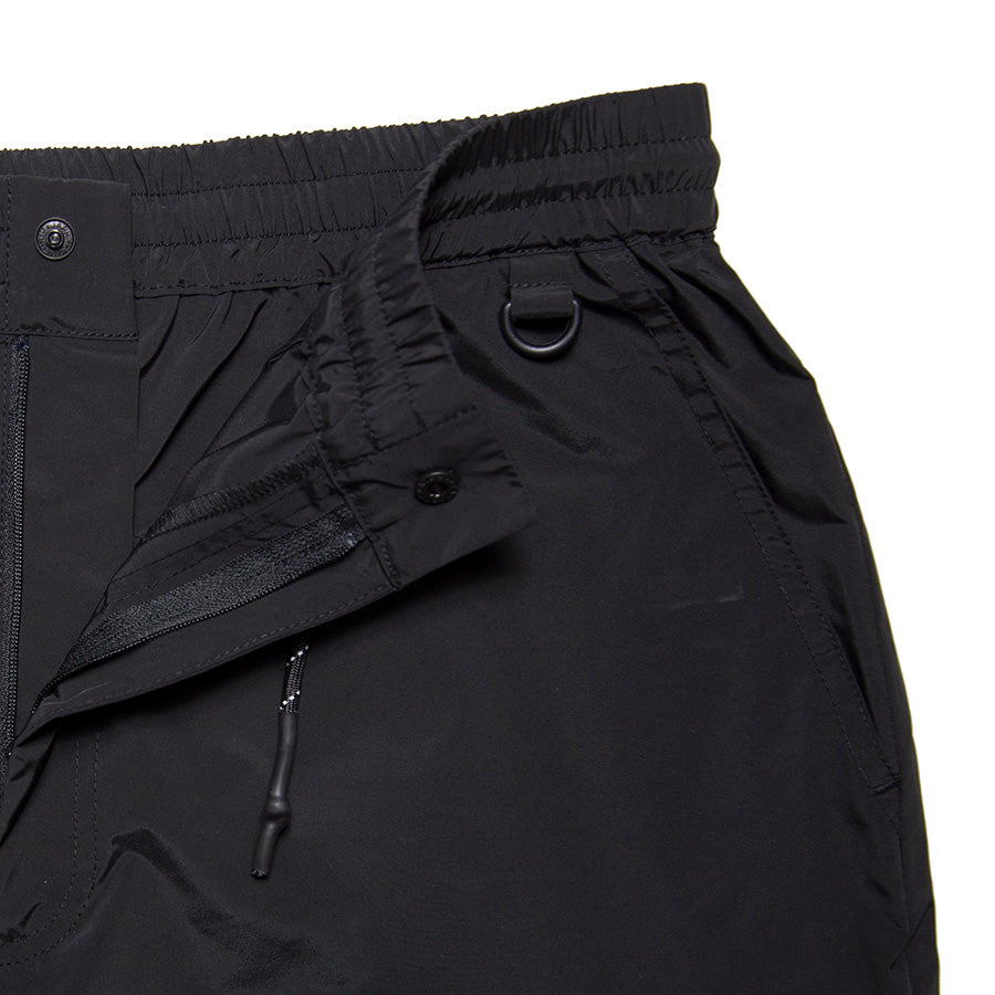 HAIGHT RAIDBACK CARGO SHORTS ブラック ウエストリングディテール