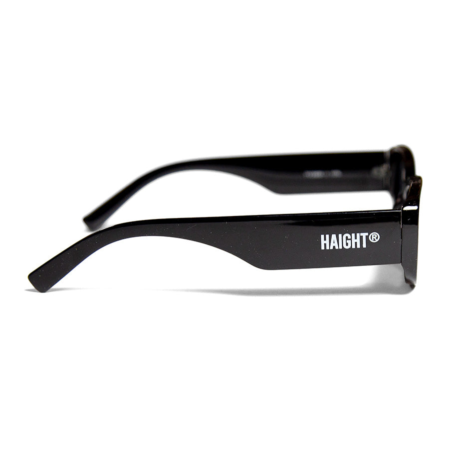 HAIGHT BLOCK FRAME SUNGLASSES サングラス ブラック 右向き HAIGHTロゴプリント HTAW-267008