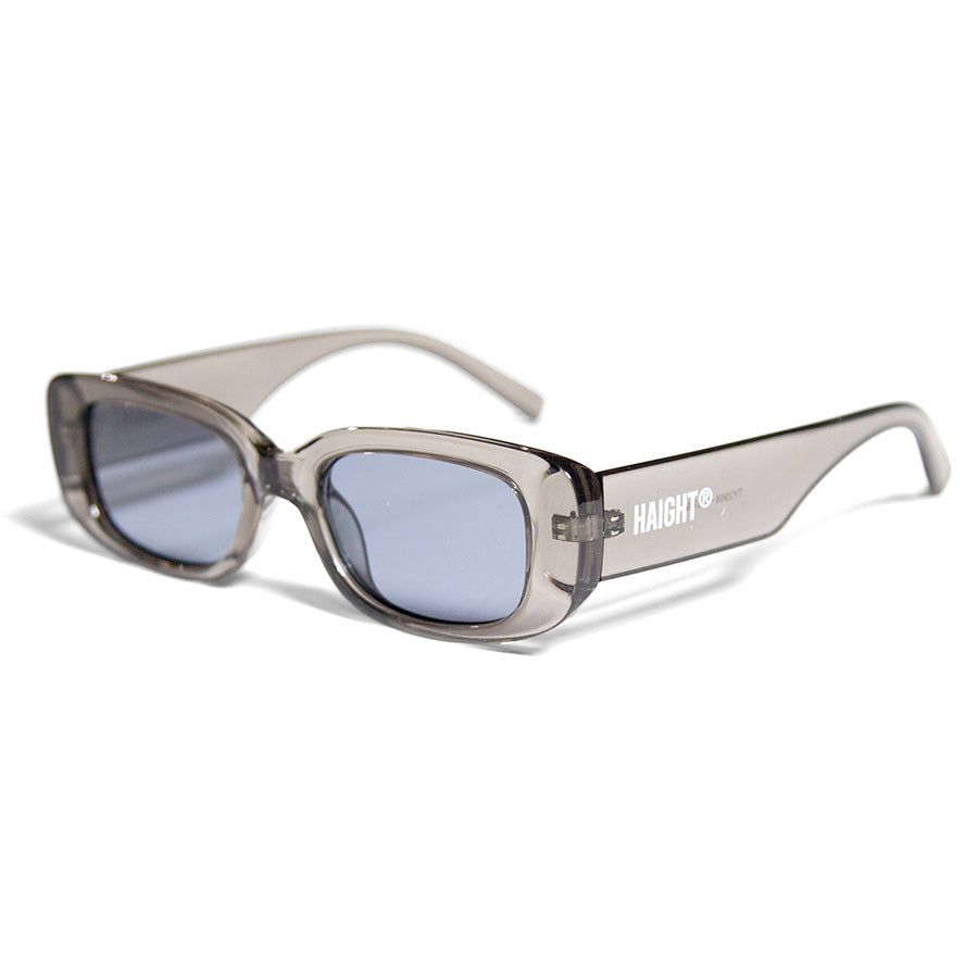 HAIGHT BLOCK FRAME SUNGLASSES サングラス クリアグレー 左斜め 平置き HTAW-267008