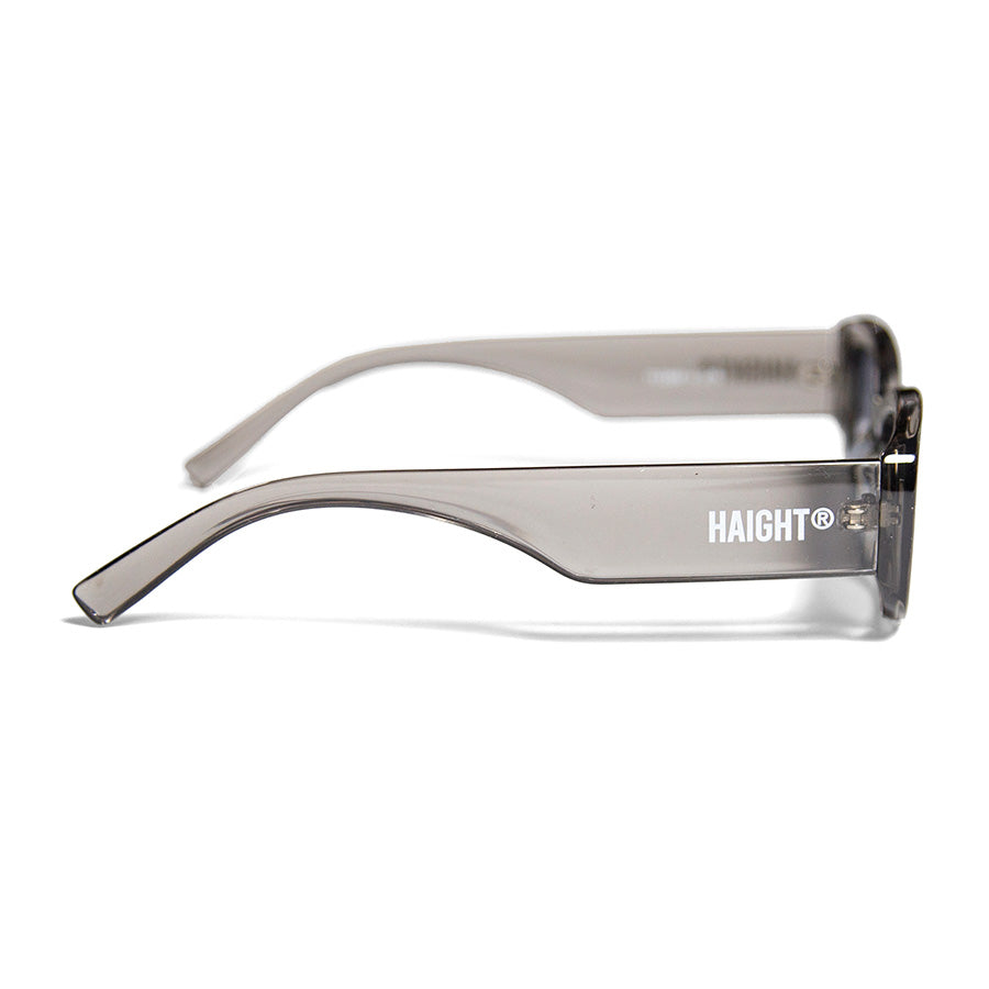 HAIGHT BLOCK FRAME SUNGLASSES サングラス クリアグレー 右向き HAIGHTロゴプリント HTAW-267008