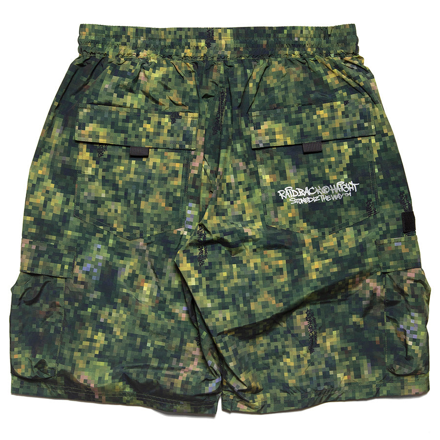 HAIGHT RAIDBACK CARGO SHORTS カモ 背面デザイン