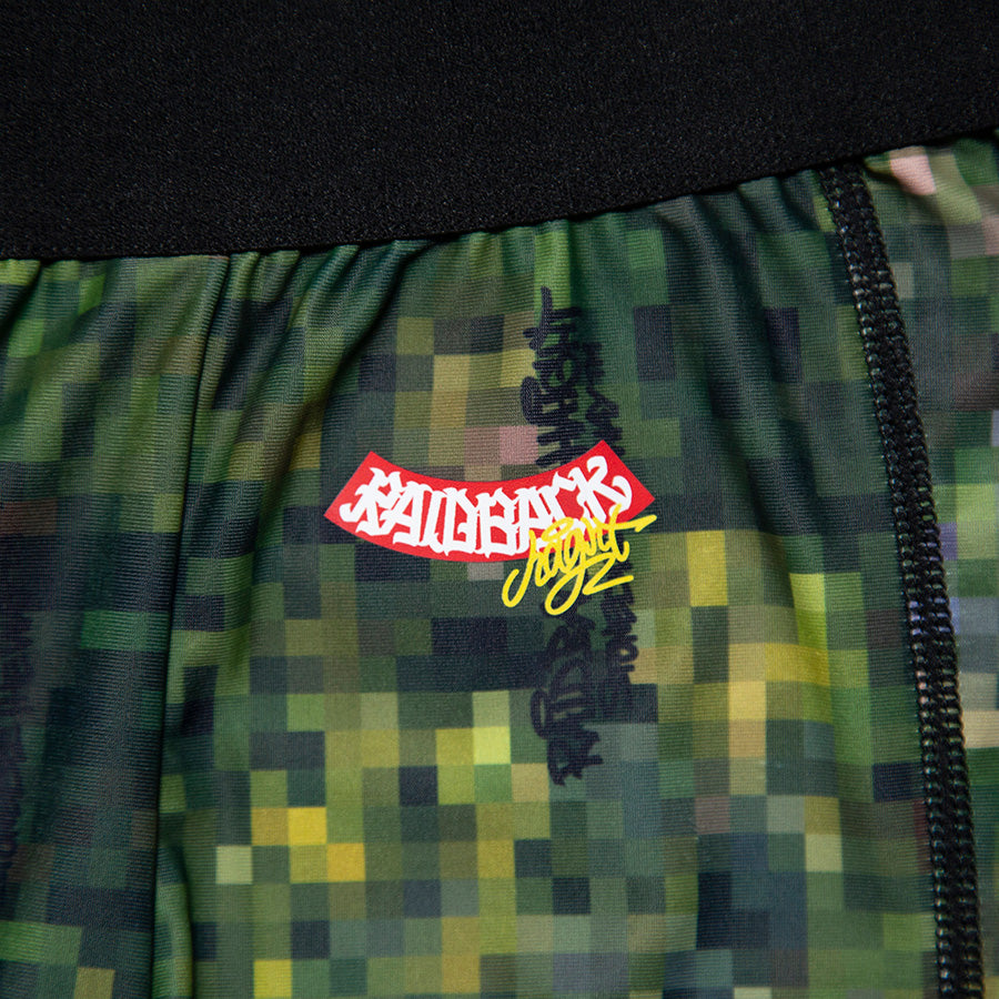 HAIGHT RAIDBACK LEGGINGS カモ ロゴプリント詳細