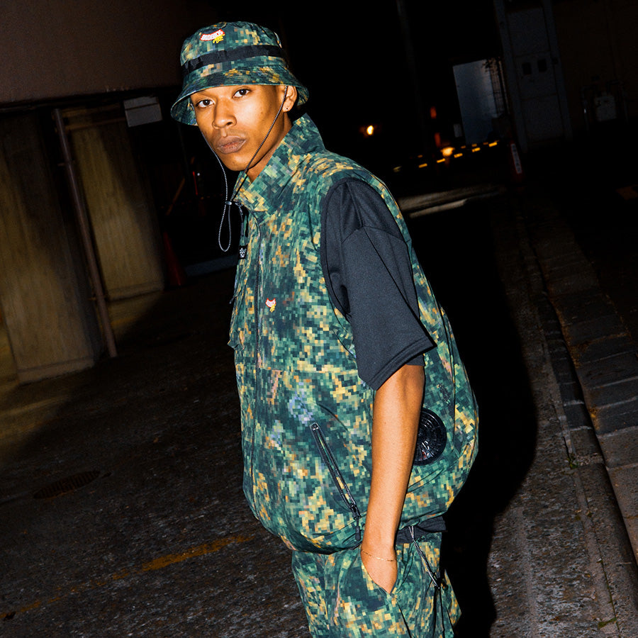 HAIGHT RAIDBACK FAN VEST カモ ストリートスタイル