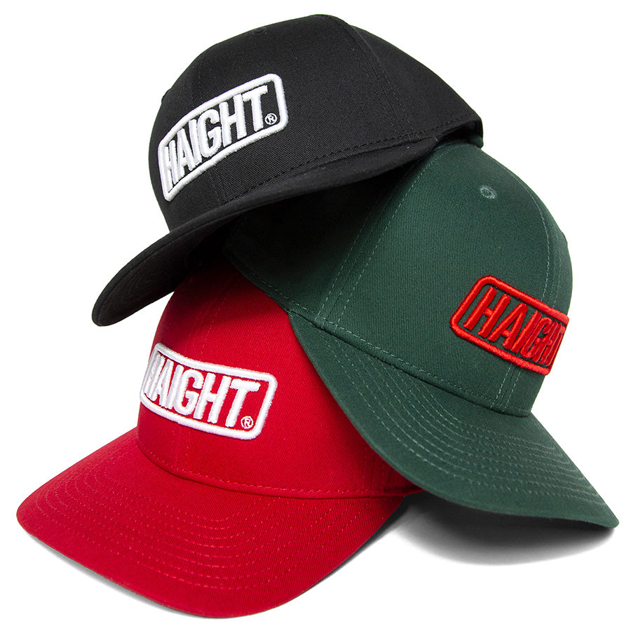HAIGHT キャップ 3色展開 ブラック レッド フォレスト