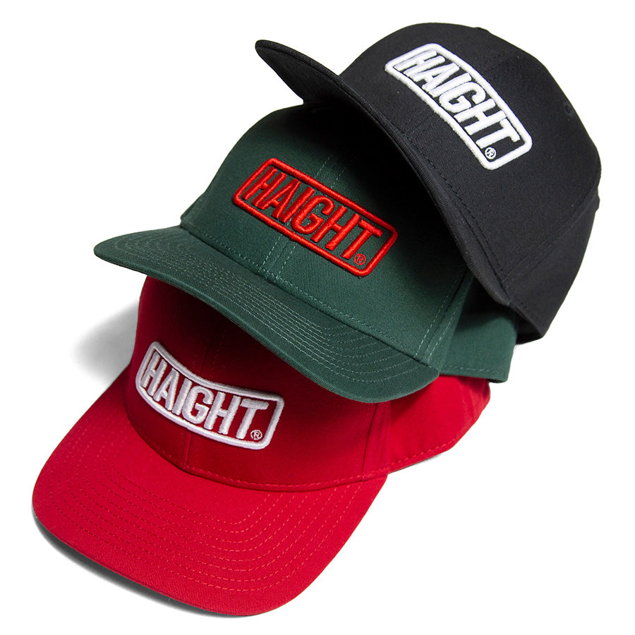 HAIGHT キャップ 3色展開 ボックスロゴ