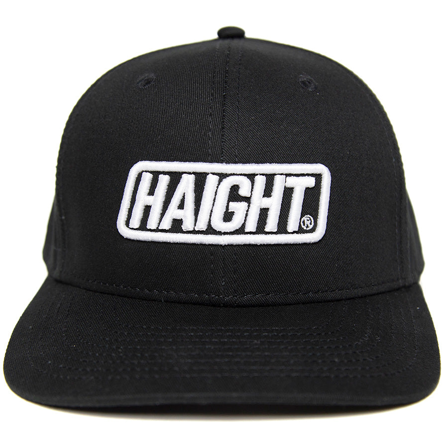 HAIGHT キャップ ブラック ボックスロゴ 正面