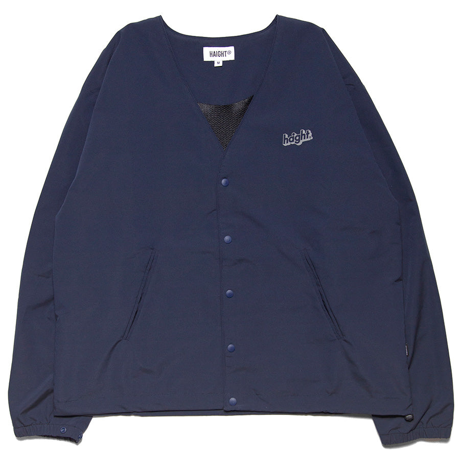 HAIGHT カーディガン ネイビー リップストップ 正面