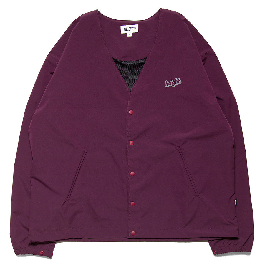 HAIGHT カーディガン バーガンディー リップストップ 正面