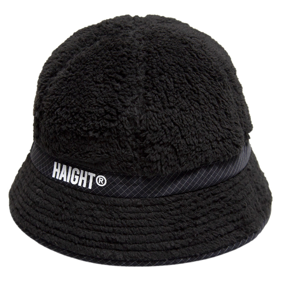 HAIGHT CORAL FLEECE BALL HAT ハット ブラック 正面 平置き HTAW-266004