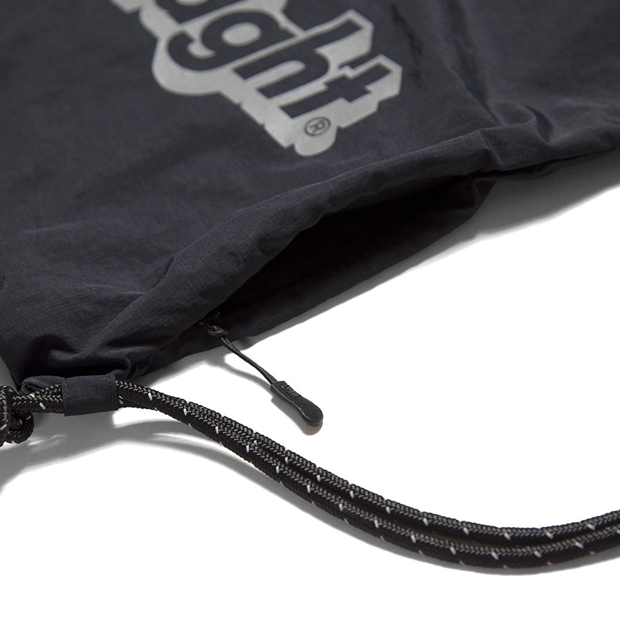 HAIGHT CORE LOGO KNAPSACK ブラック サイドジッパーポケット