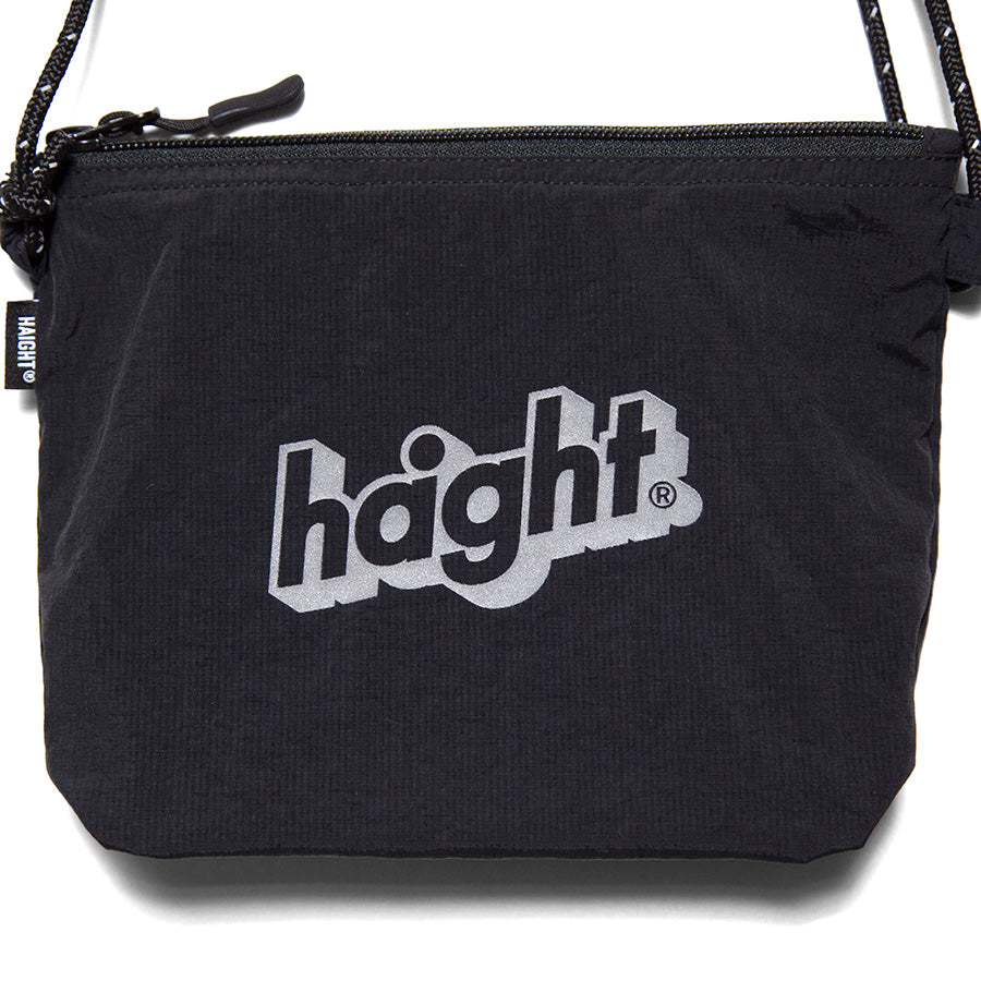 HAIGHT CORE LOGO SACOCHE ブラック ロゴアップ