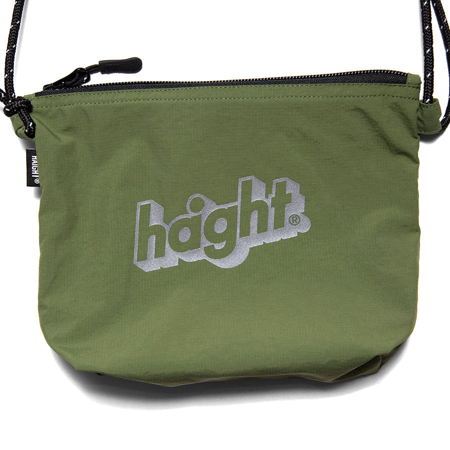 HAIGHT CORE LOGO SACOCHE オリーブ ロゴアップ