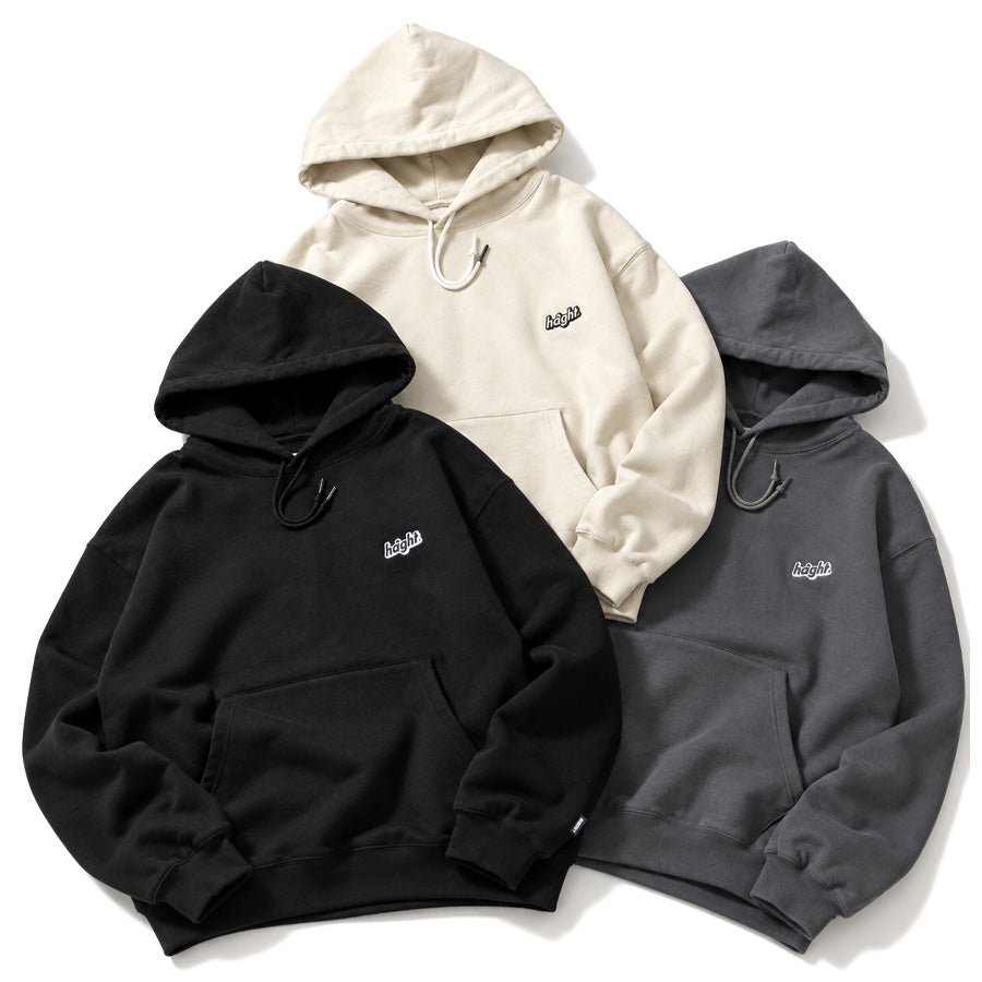 HAIGHT CORE LOGO SWEAT HOODIE スウェットパーカー ブラック ナチュラル チャコール 3カラー HTAW-263004
