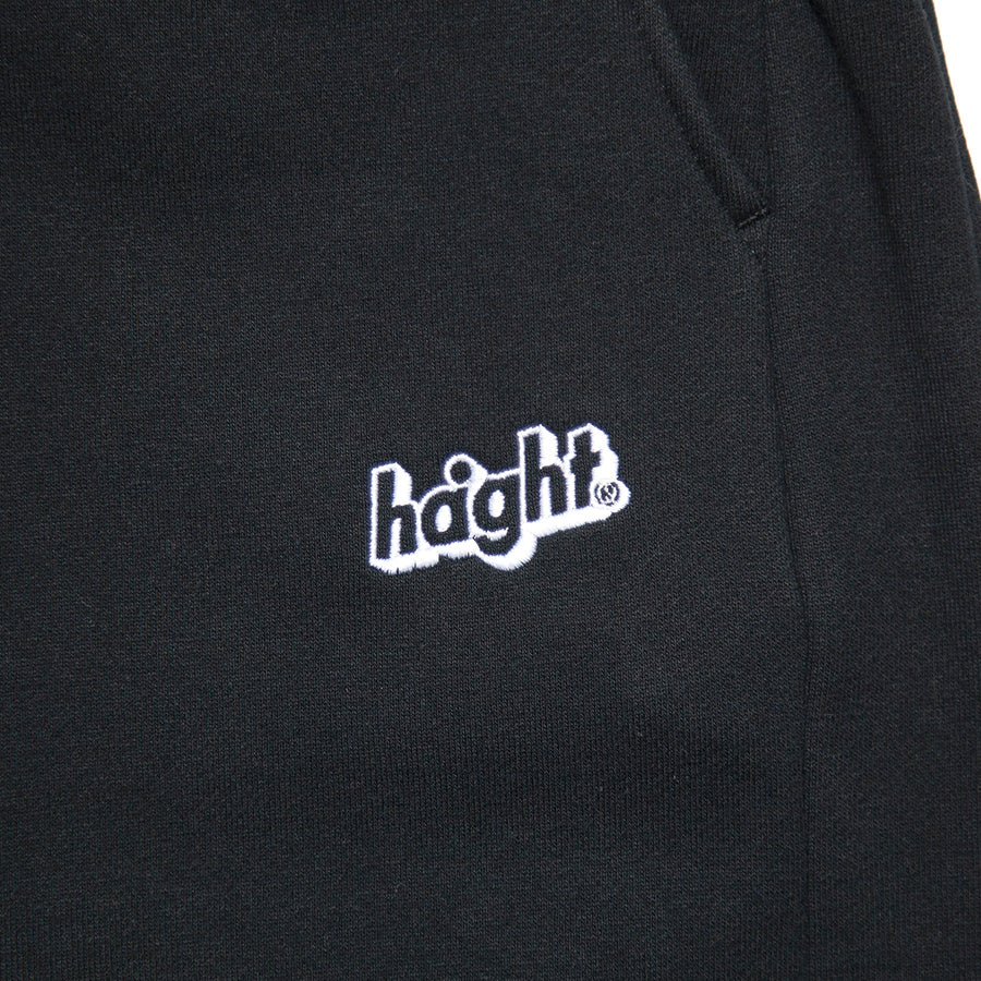 HAIGHT CORE LOGO SWEAT PANTS スウェットパンツ ブラック CORE LOGO ワンポイントロゴ刺繍 HTAW-265007