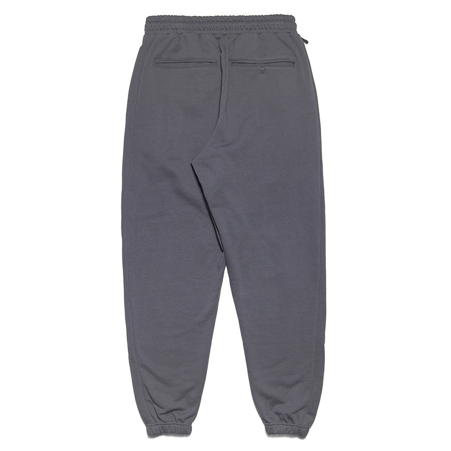 HAIGHT CORE LOGO SWEAT PANTS スウェットパンツ チャコール 背面 平置き HTAW-265007