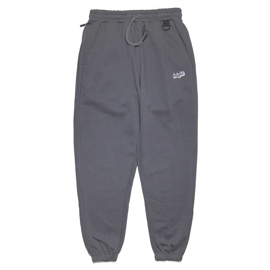 HAIGHT CORE LOGO SWEAT PANTS スウェットパンツ チャコール 正面 平置き HTAW-265007