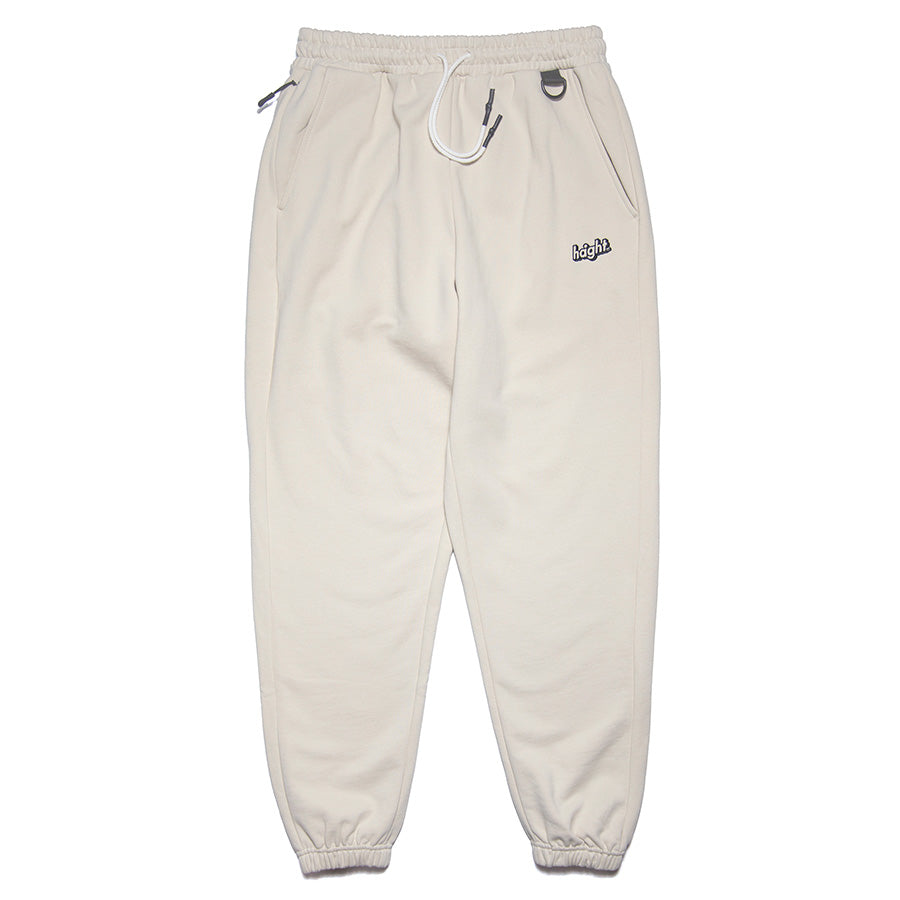 HAIGHT CORE LOGO SWEAT PANTS スウェットパンツ ナチュラル 正面 平置き HTAW-265007