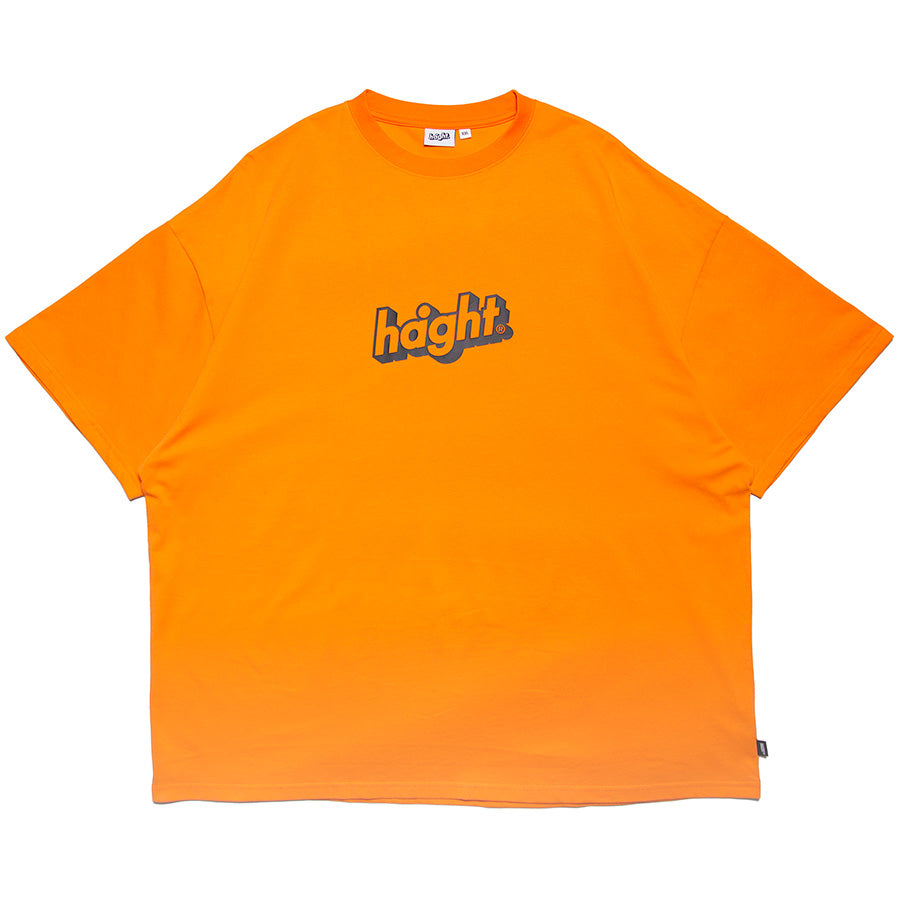 HAIGHT コアロゴTシャツ ネオンオレンジ 正面デザイン