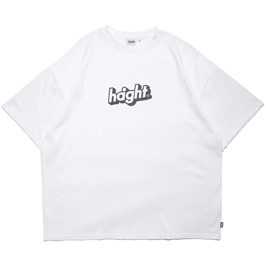 HAIGHT コアロゴTシャツ ホワイト 正面デザイン