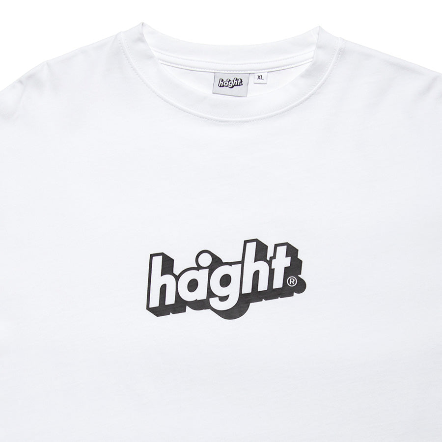 HAIGHT ホワイト ロゴプリント ディテール