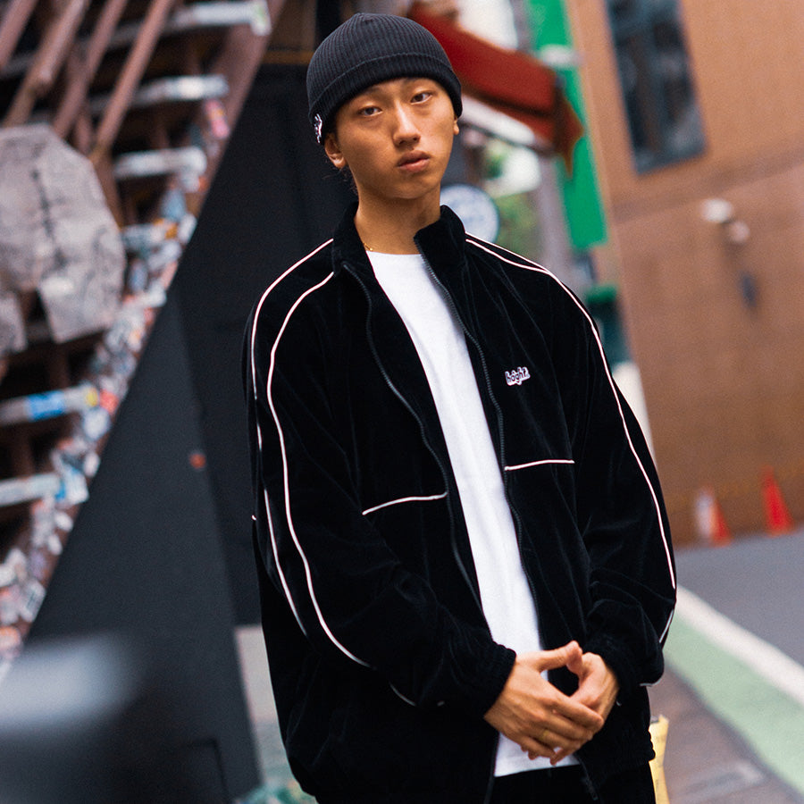 HAIGHT ( ヘイト ) VELOUR TRACK JACKET ベロア トラックジャケット メンズ アウター HTAW-242002 –  BLACK STORE