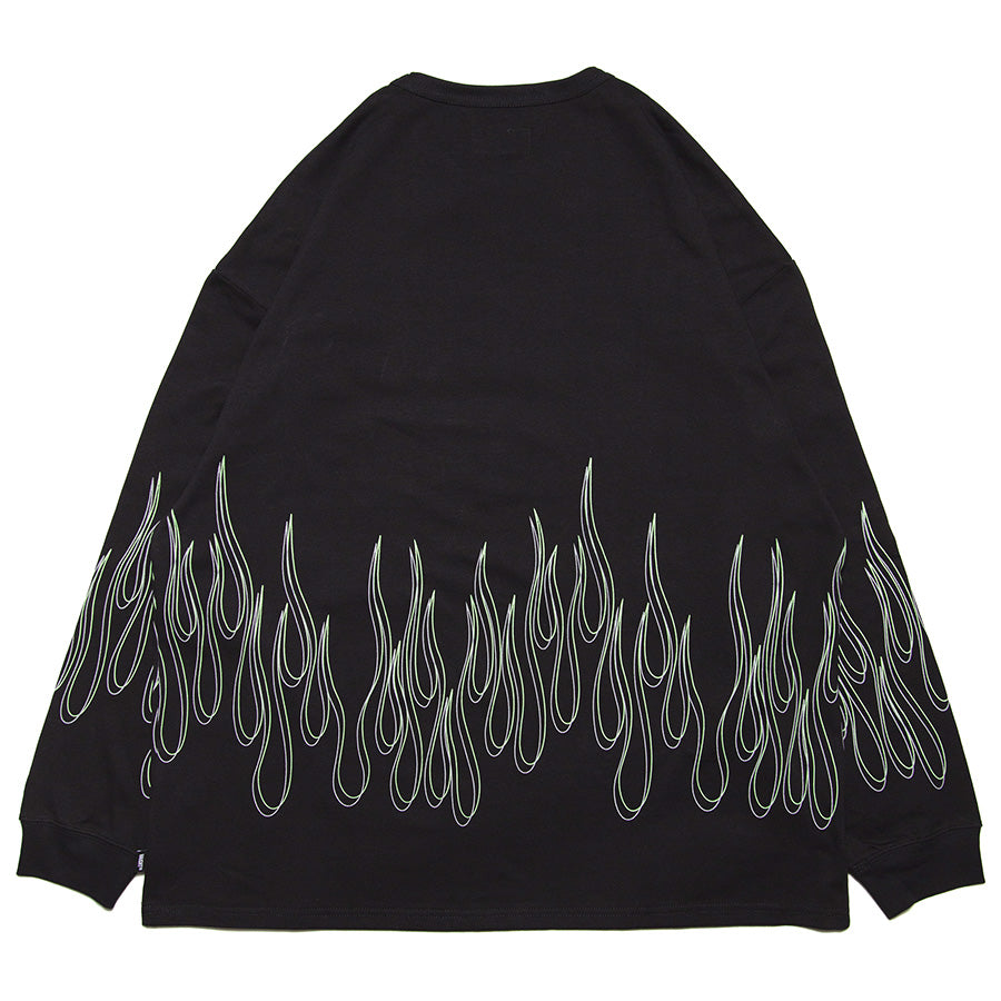 HAIGHT ( ヘイト ) FLAMES L/S Tee ロンT 長袖 Tシャツ HTAW