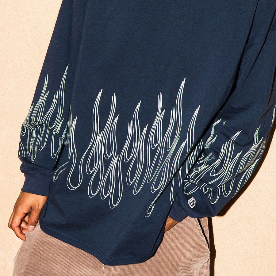 HAIGHT ( ヘイト ) FLAMES L/S Tee ロングスリーブ Tシャツ