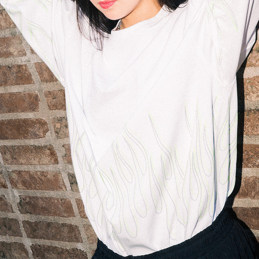 HAIGHT ( ヘイト ) FLAMES L/S Tee ロングスリーブ Tシャツ