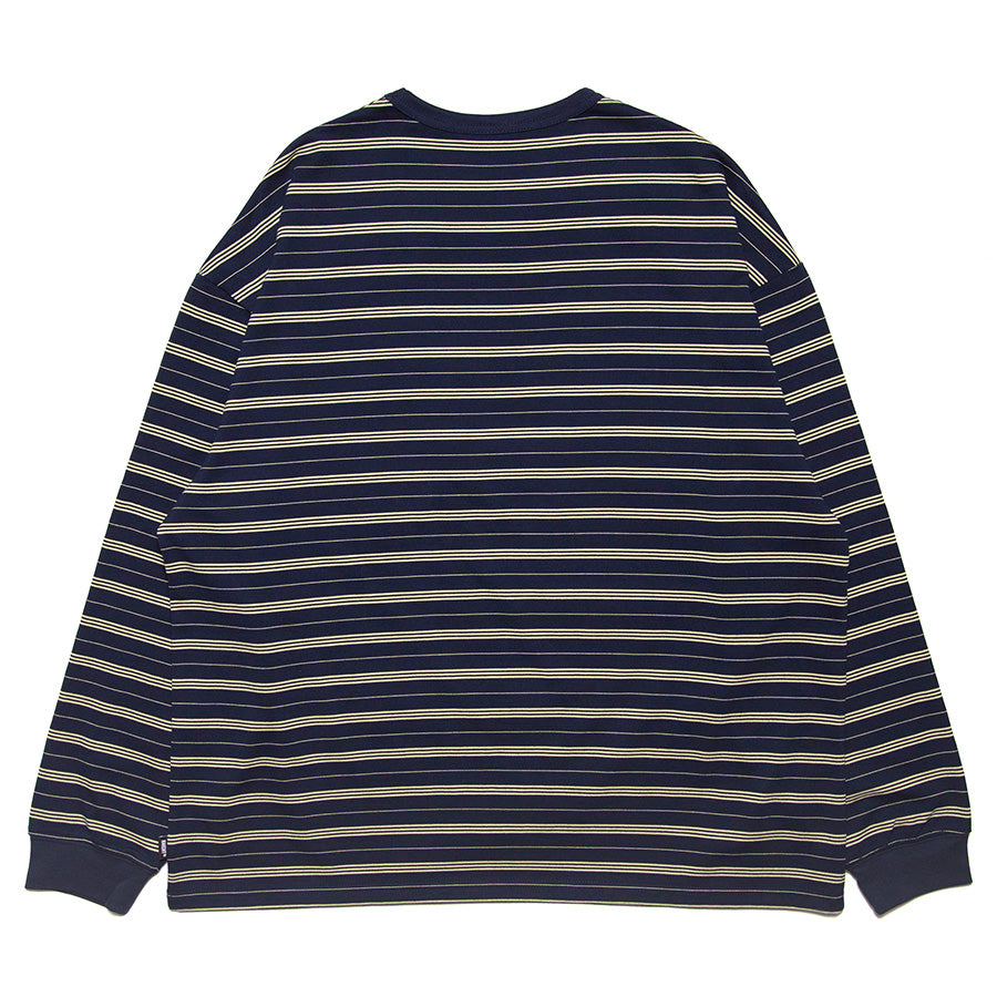 SEESEE ネイビー ボーダーロンT CHALLENGER [チャレンジャー] L/S HEAVYWEIGHT BORDER TEE