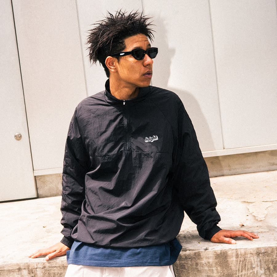 HAIGHT ( ヘイト ) RELAXING HALF ZIP JACKET ハーフジップ ナイロンジャケット