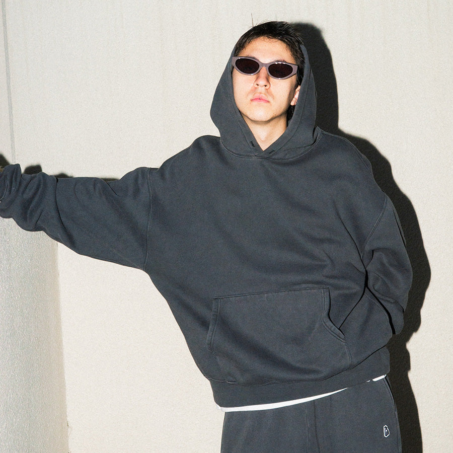 HAIGHT ( ヘイト ) PIGMENT DYED PLAIN HOODIE プルオーバー パーカー