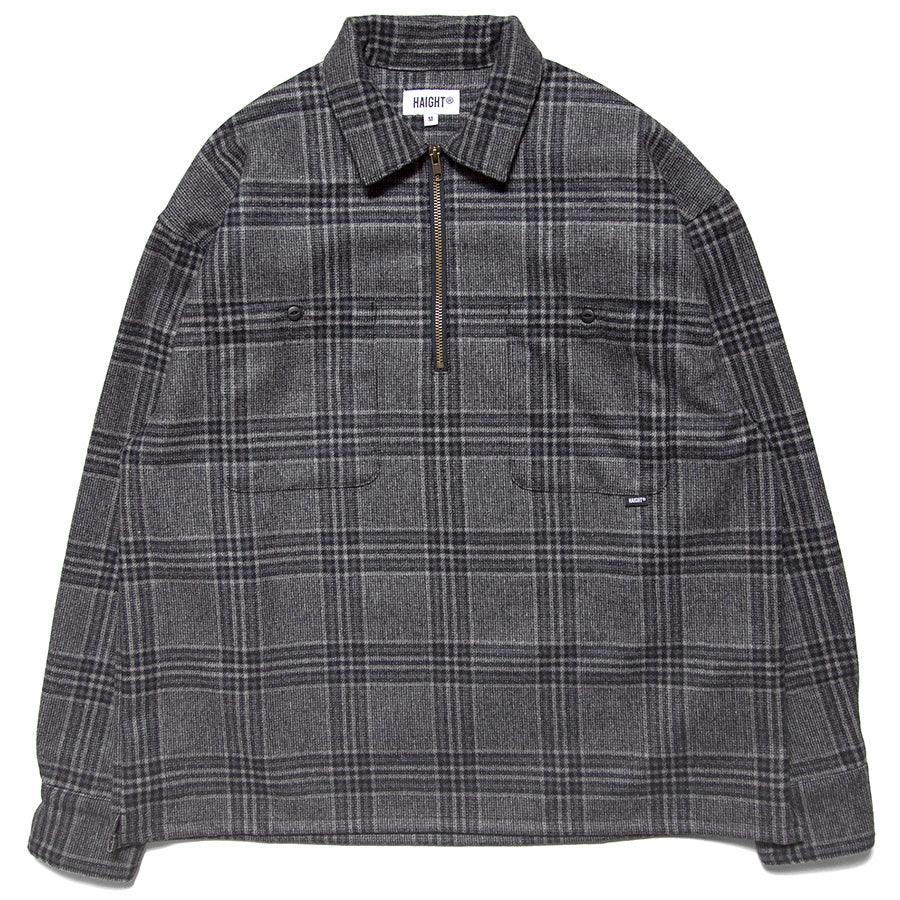 HAIGHT ( ヘイト ) FLANNEL HALF ZIP SHIRT フランネル ハーフジップ シャツ