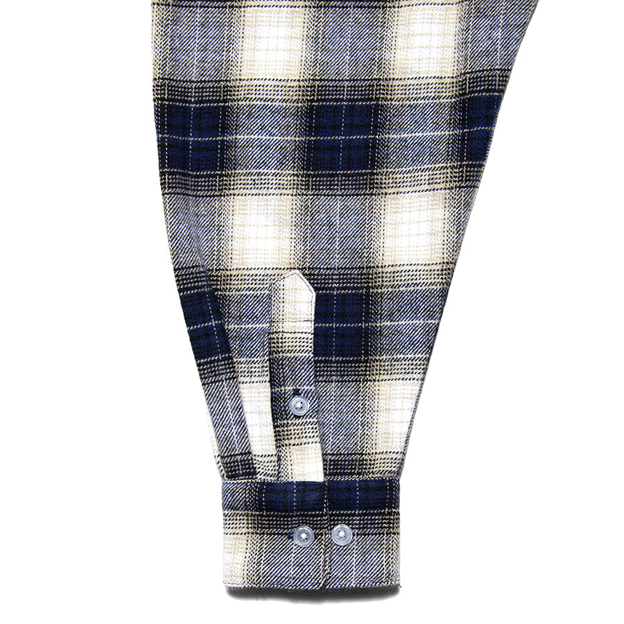 HAIGHT ( ヘイト ) OMBRE CHECK OPEN COLLAR SHIRT オンブレチェック オープンカラーシャツ