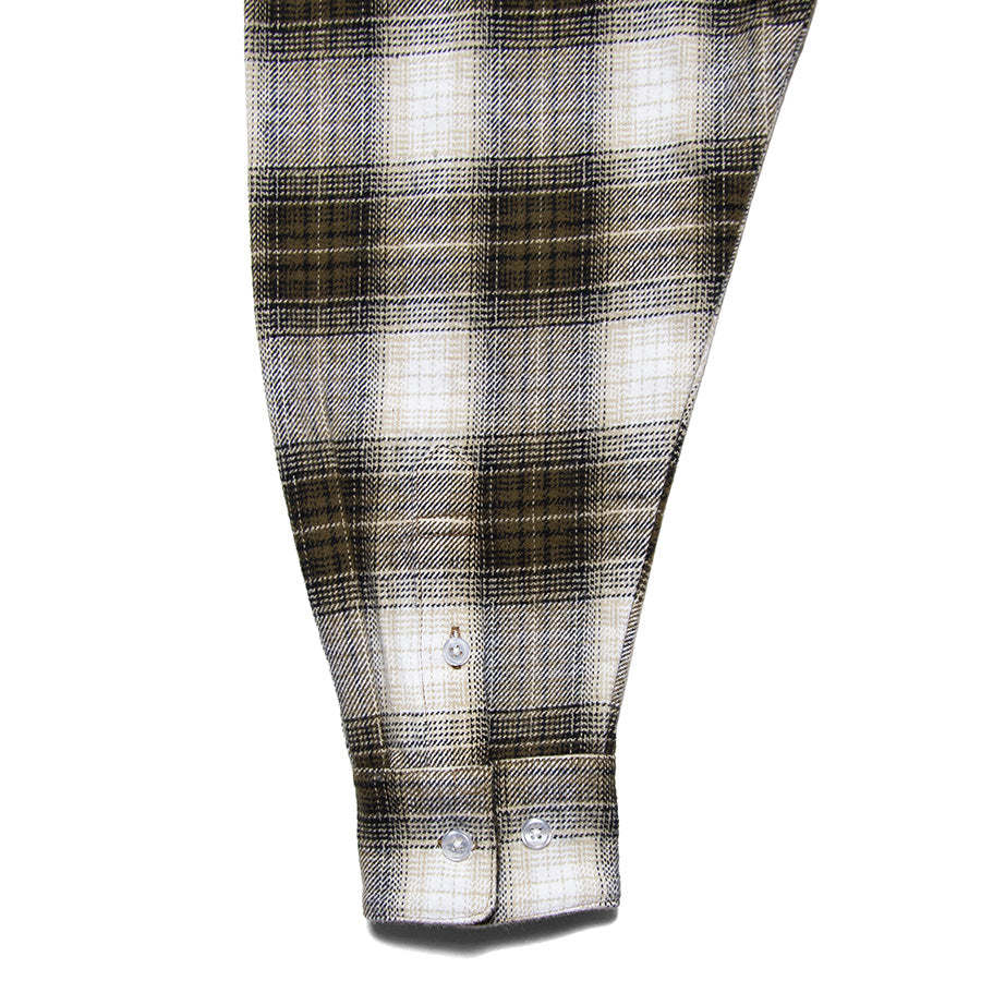 HAIGHT ( ヘイト ) OMBRE CHECK OPEN COLLAR SHIRT オンブレチェック オープンカラーシャツ