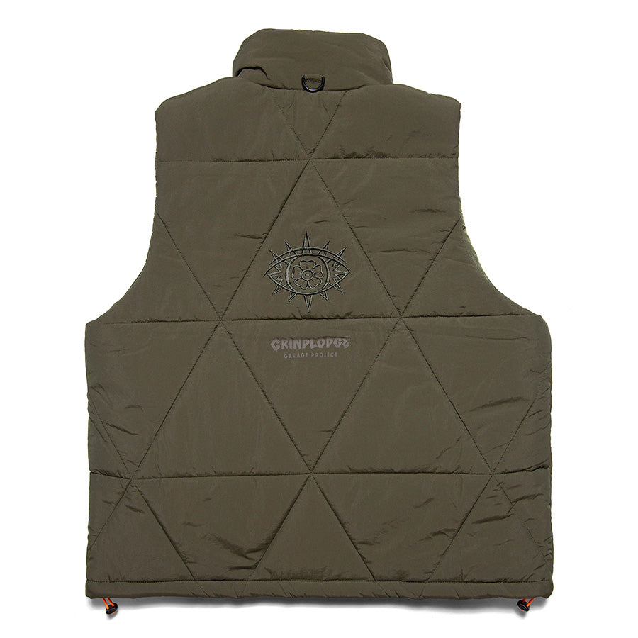 HAIGHT × GRINDLODGE ( ヘイト × グラインドロッヂ ) DELTA QUILT VEST キルティング ベスト