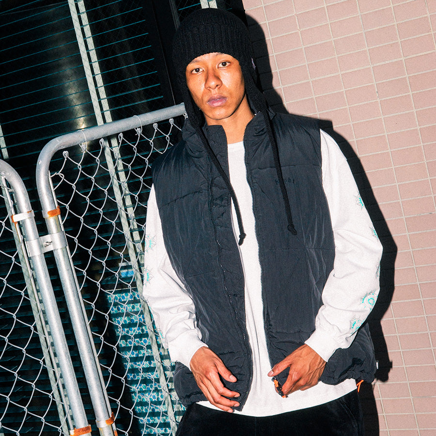 HAIGHT × GRINDLODGE ( ヘイト × グラインドロッヂ ) DELTA QUILT VEST キルティング ベスト