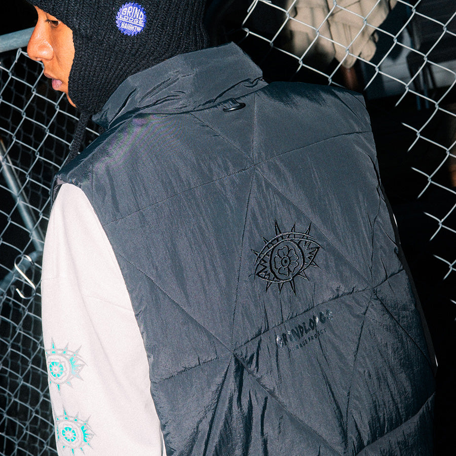 HAIGHT × GRINDLODGE ( ヘイト × グラインドロッヂ ) DELTA QUILT VEST キルティング ベスト