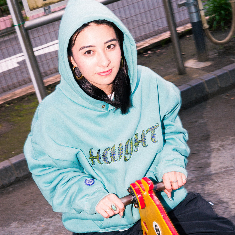 HAIGHT × GRINDLODGE ( ヘイト × グラインドロッヂ ) FRESH LEAF HOODIE スウェットパーカー