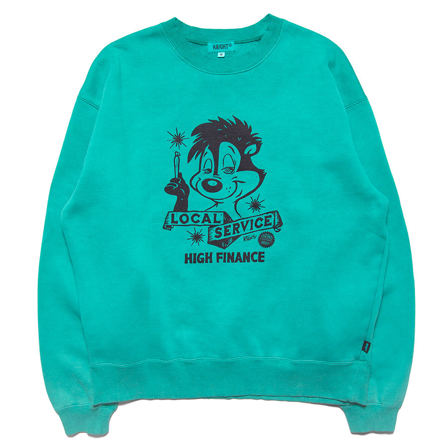 HAIGHT × GRINDLODGE ( ヘイト × グラインドロッヂ ) LOCAL SERVICE PIGMENT DYE SWEAT スウェット トレーナー