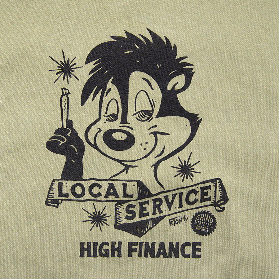 HAIGHT × GRINDLODGE ( ヘイト × グラインドロッヂ ) LOCAL SERVICE PIGMENT DYE SWEAT スウェット トレーナー