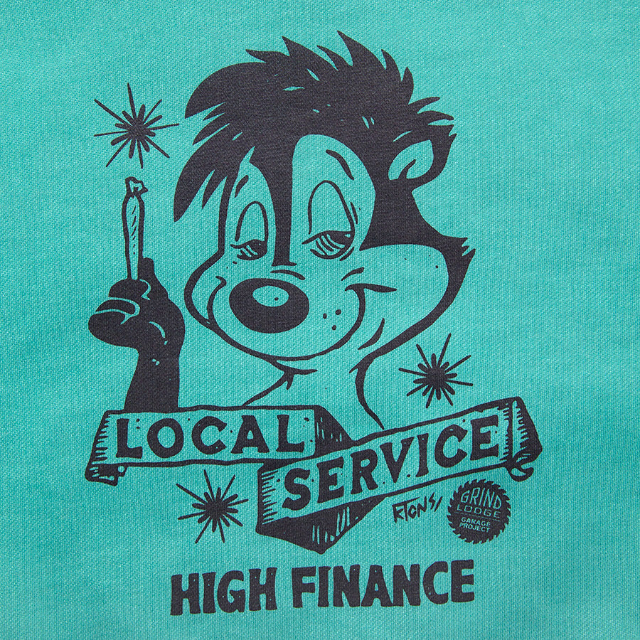 HAIGHT × GRINDLODGE ( ヘイト × グラインドロッヂ ) LOCAL SERVICE PIGMENT DYE SWEAT スウェット トレーナー