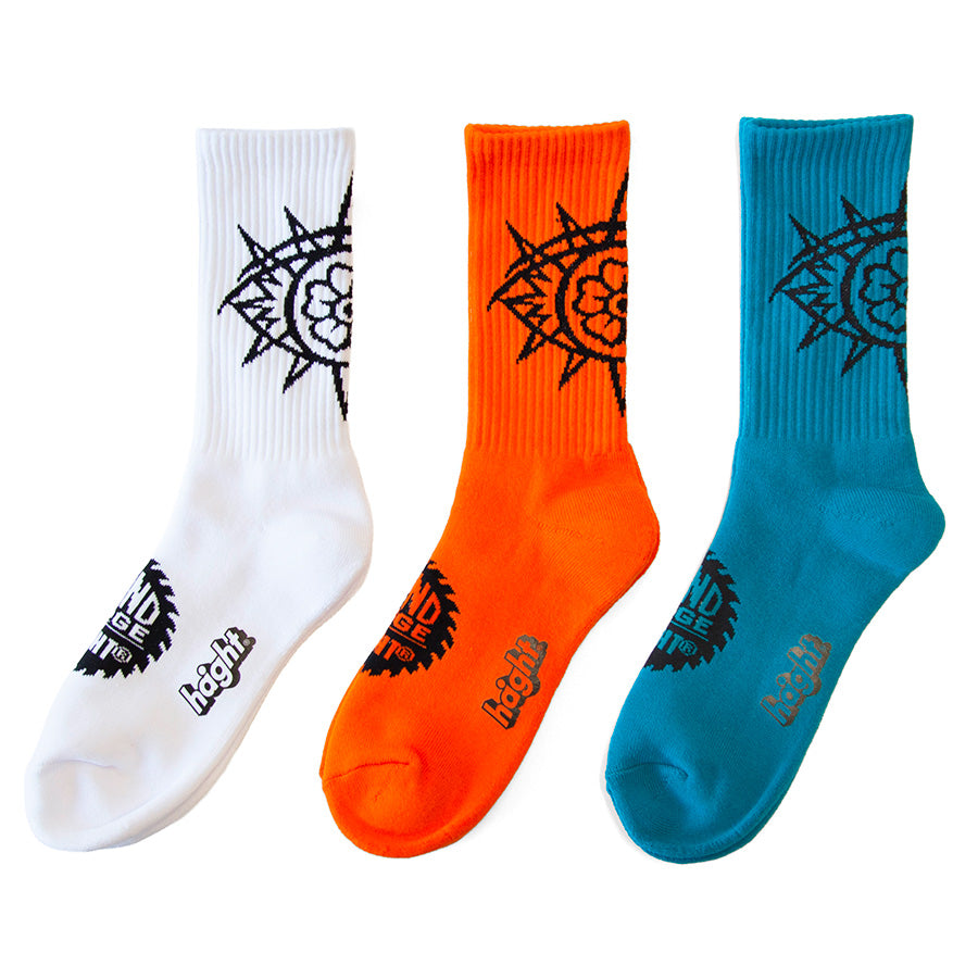 HAIGHT × GRINDLODGE ( ヘイト × グラインドロッヂ ) ALL SEEING EYE SOCKS ソックス 靴下