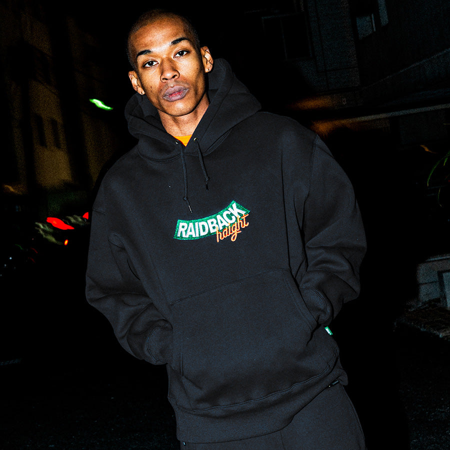 HAIGHT × raidback fabric ( ヘイト ) RAIDBACK ARCH LOGO HOODIE スウェット パーカー HTRB-253001