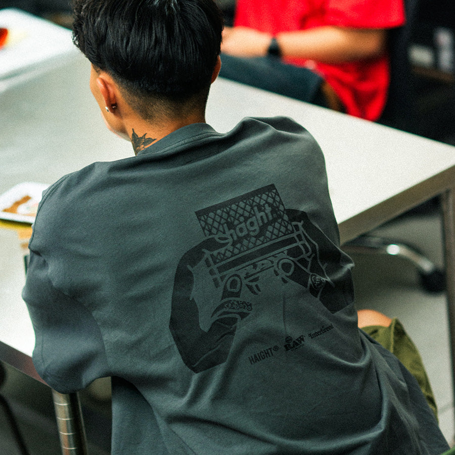 HAIGHT × RAW × INTERBREED ( ヘイト × ロウ × インターブリード ) ROLL UP Tee Tシャツ
