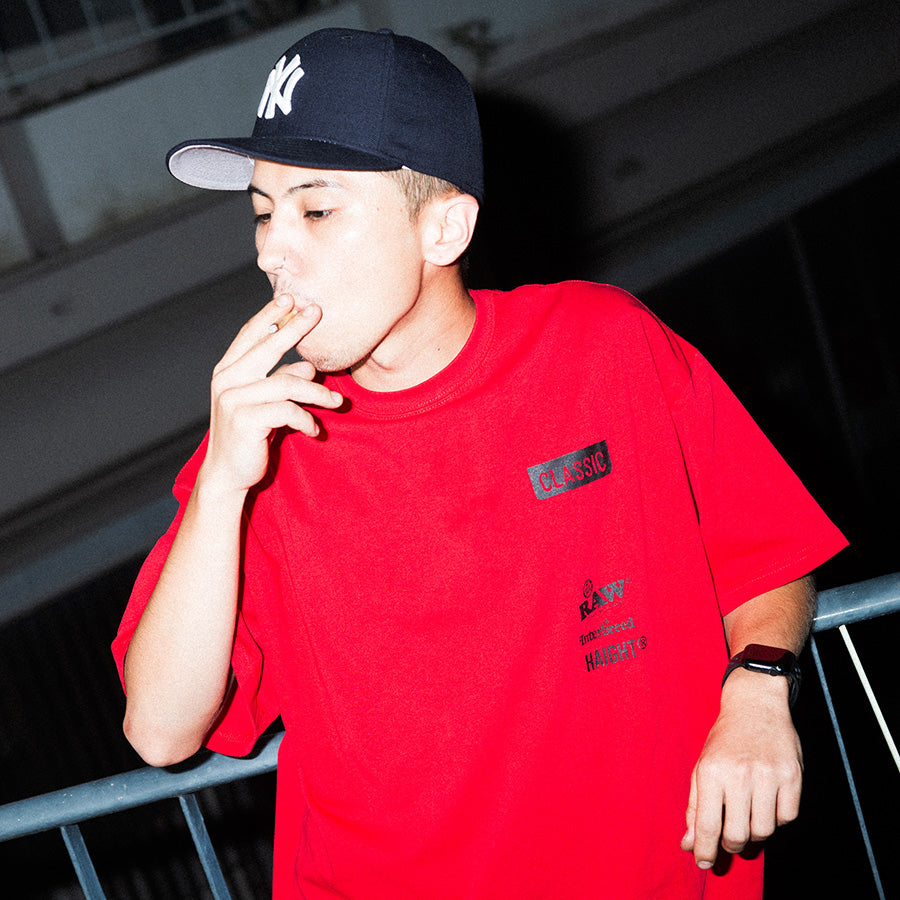 HAIGHT × RAW × INTERBREED ( ヘイト × ロウ × インターブリード ) ROLL UP Tee Tシャツ