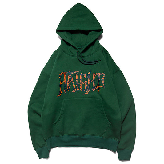 HAIGHT × SCRIBE TATTOO ( ヘイト ) LOGO HOODIE スウェットパーカー プルオーバー コラボ グリーン HTSB-233001