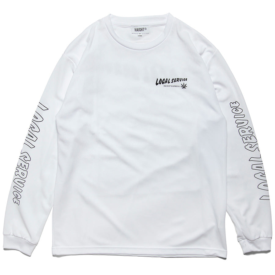 HAIGHT ( ヘイト ) EXPRESS DRY LS Tee ドライ ロングスリーブTシャツ ホワイト HTSS-241012