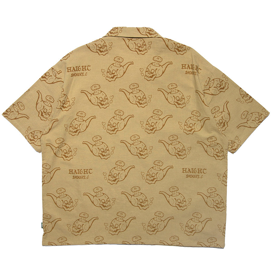 HAIGHT ( ヘイト ) SMOKERS CLUB OPEN COLLAR SHIRT 半袖 シャツ
